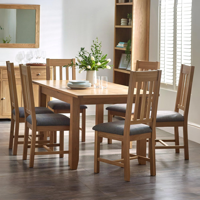 Dejan 6 - Person Solid Wood Dining Set