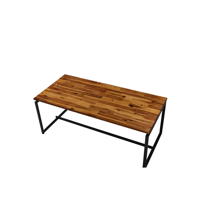 Ensemble de 3 tables basses Aguanga, Chêne, Noir