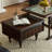 American retro square solid wood coffee table
