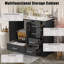 Meuble-lavabo traditionnel 36 "avec lavabo en céramique-2111498479