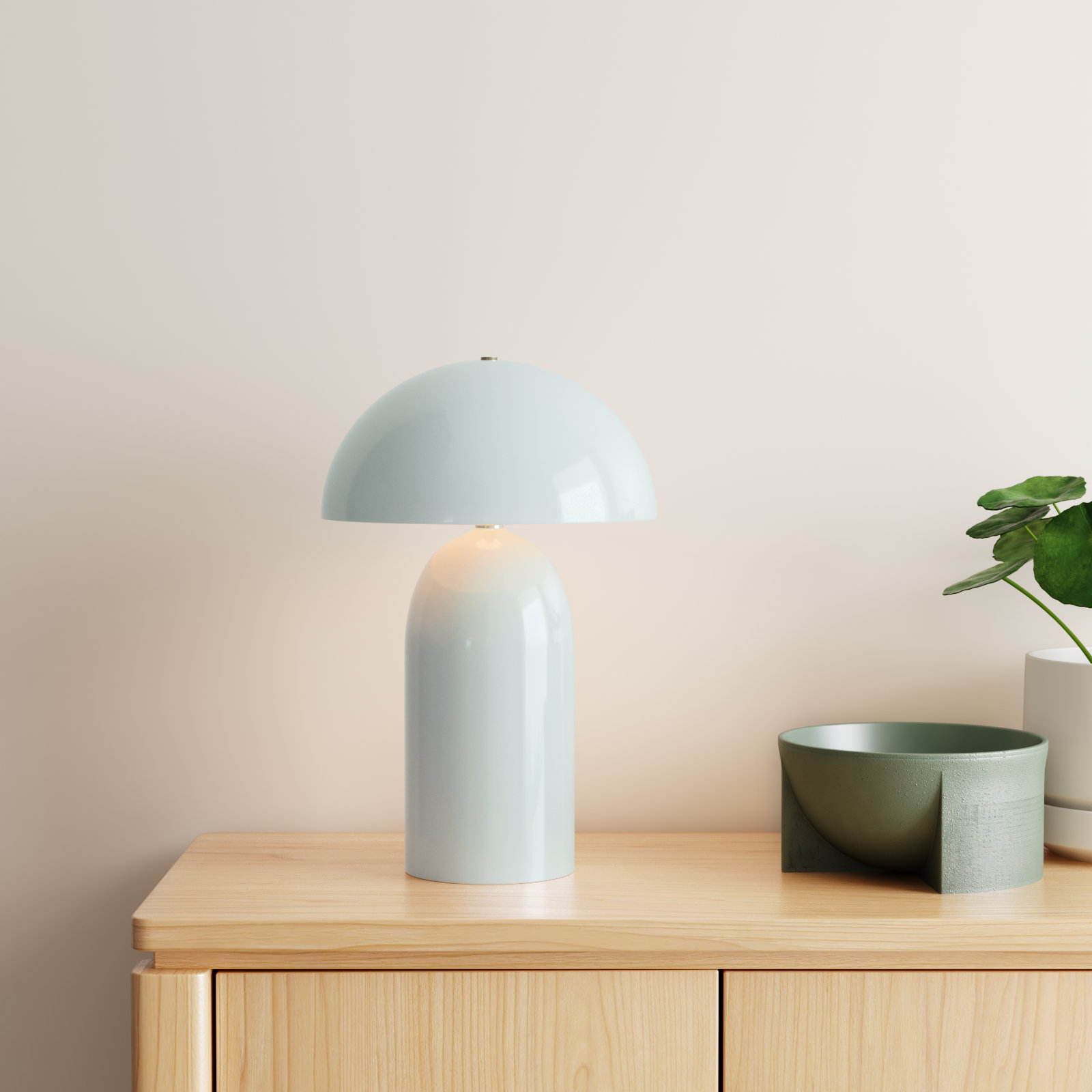Hardacre Ceramic Table Lamp, Gloss White