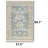 Faded Persian Sapphire Border Rug