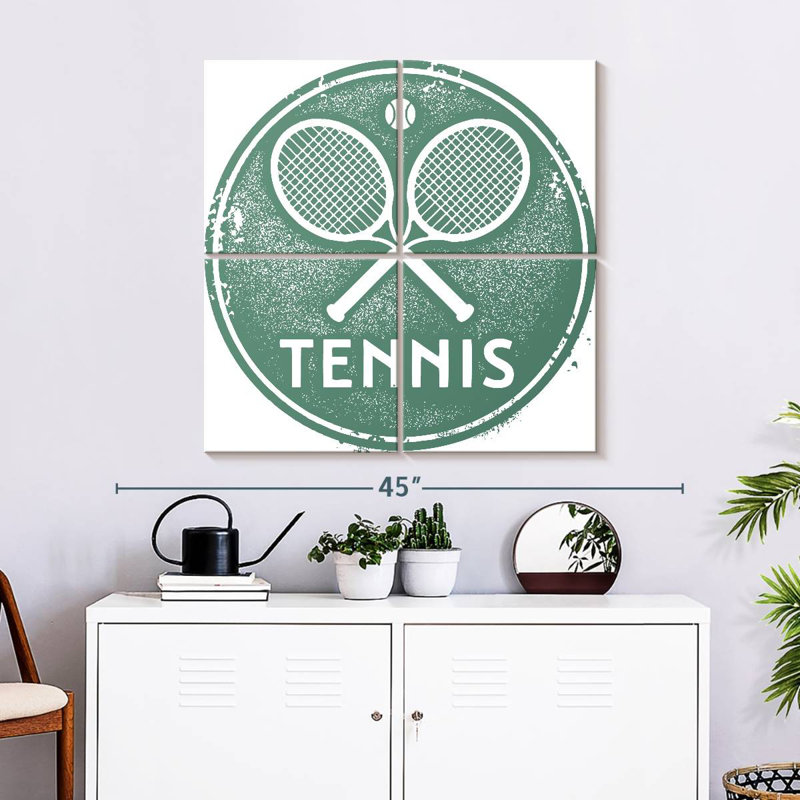 Kema Tennis Typography, 32" H x 32" W