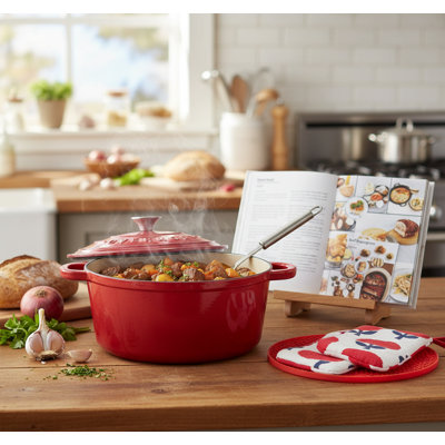 KYEUIN 5.2L Cast Iron Dutch Oven