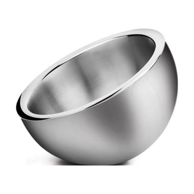 BOWLZ Stainless Steel Insulated Bowl 16 oz, Ice Cream, Soup, White (New)