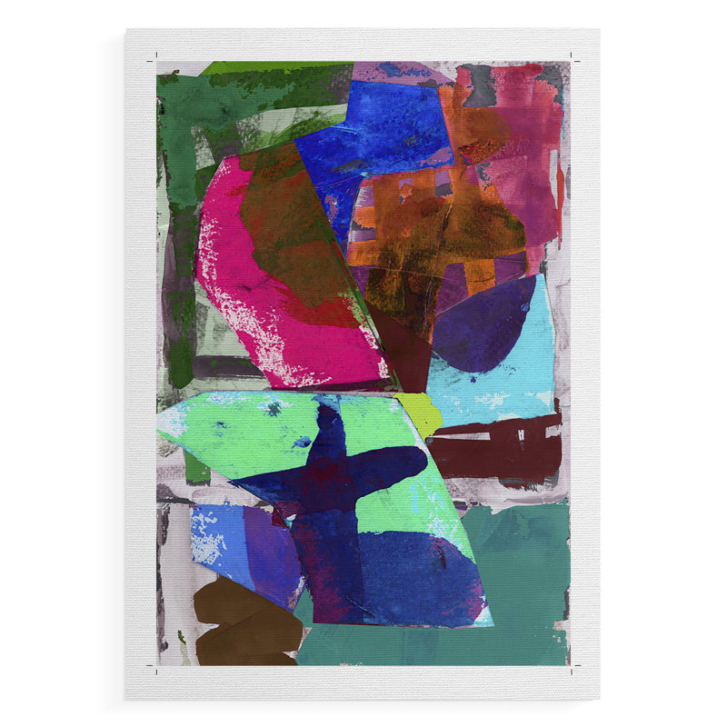 Brights Strokes III - Impression sur toile seulement - NON-CADRE, H 60 po x l 40 po