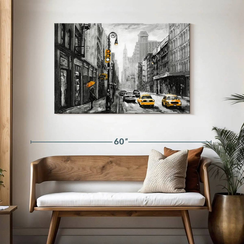 Sirci NYC - jaune pop, H 30 po x l 45 po