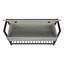 Banc, entrée, couloir, rangement, 42 po rectangulaire, stratifié gris, métal noir, contemporain, moderne-1426921287