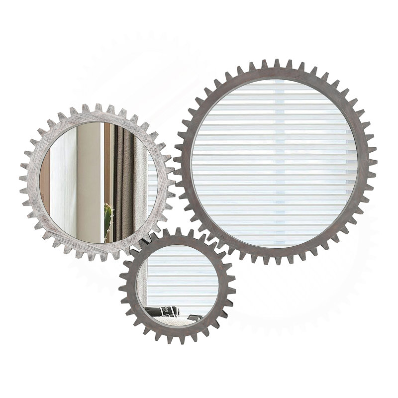 Miroir décoratif en bois, 16,53 po x 16,53 po, Blanchies