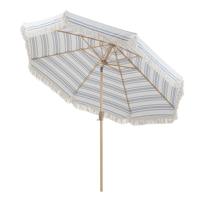 Parasol 9 pi à manivelle - Rayures