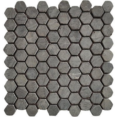 Carreau de mosaïque en marbre hexagonal 1 po x 1 po CNK Tile