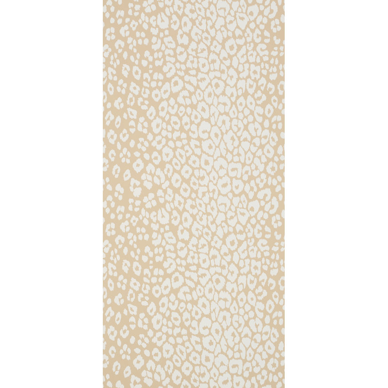 Iconic Leopard Wallpaper, Ivory on Neutral