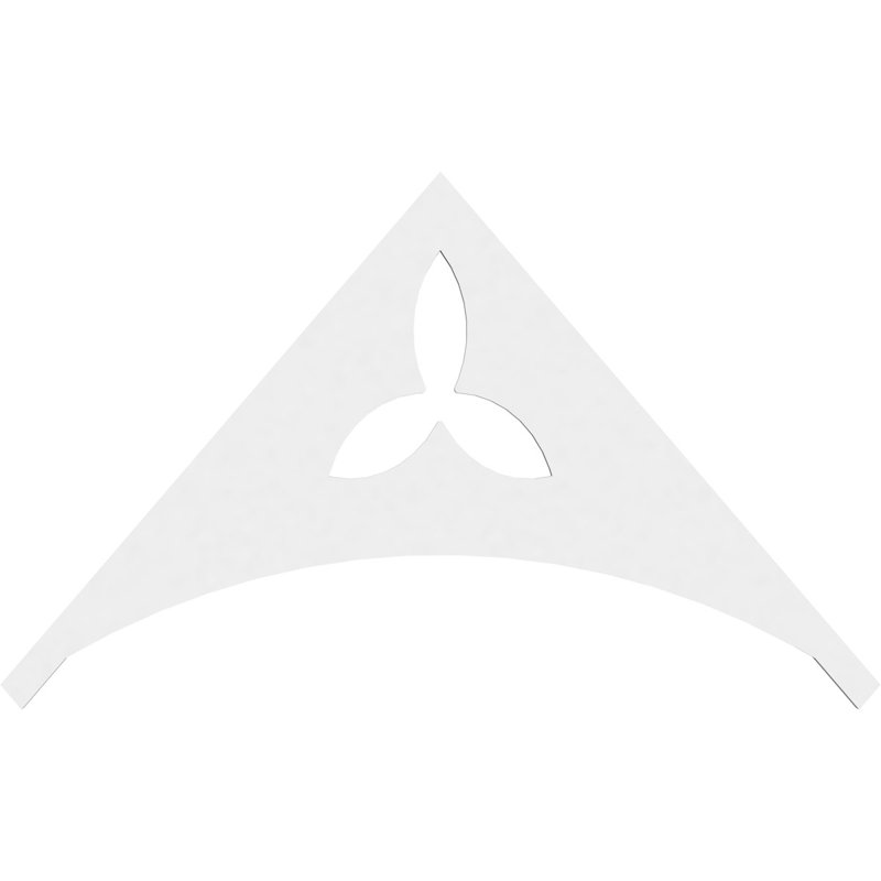 Pignon en PVC de qualité architecturale Naple, H 21 po x l 36 po x P 1 po, 14 / 12