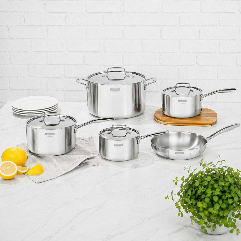 Grano 3-PLY 5 - Piece Stainless Steel Cookware Set