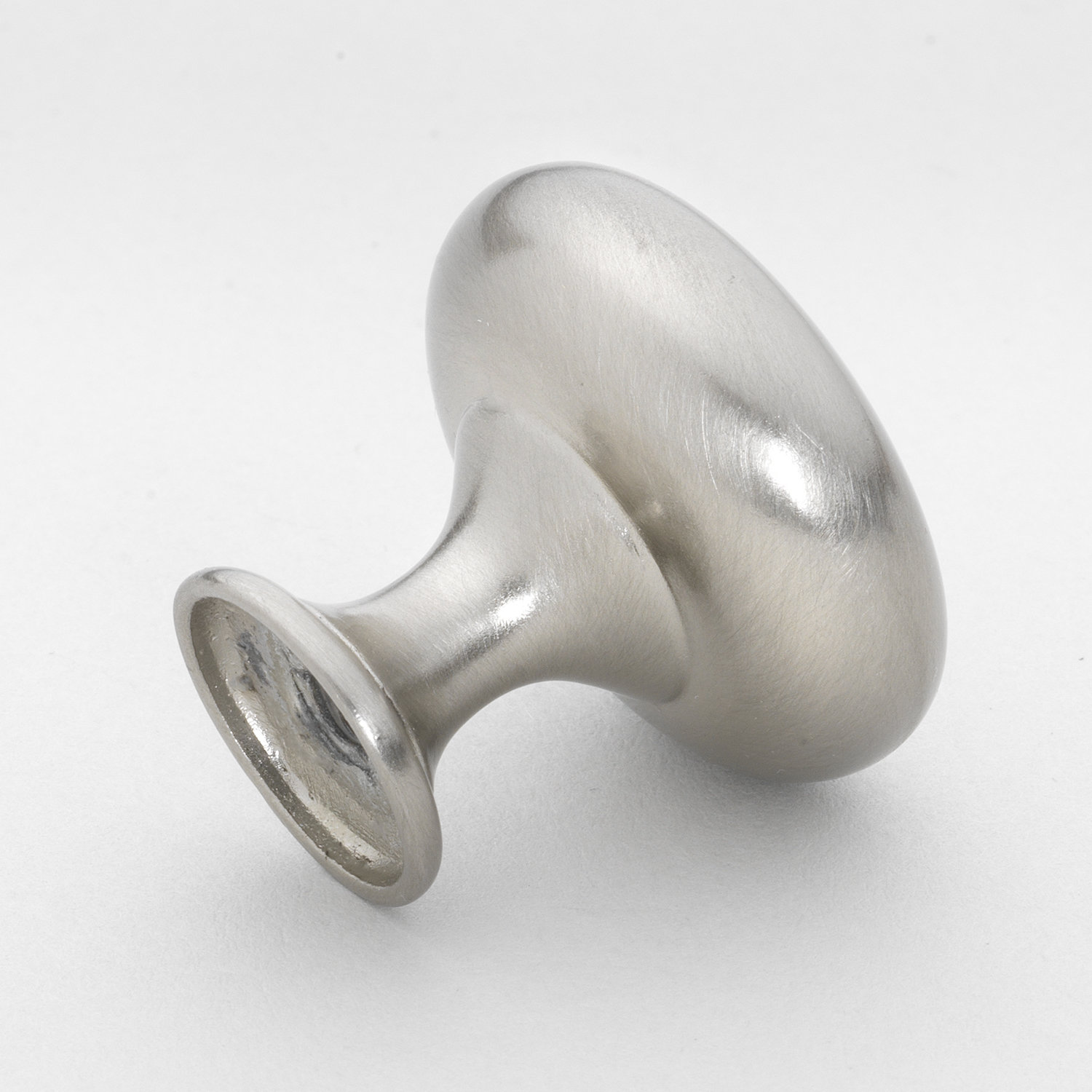 Classic Metal Mushroom Cabinet Knob, Satin Nickel
