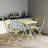 3 Piece Patio Bistro Set Of Foldable Square Table And Chairs-826755095