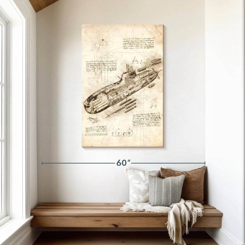 Mehar Submarine Cutaway U212, 45" H x 30" W