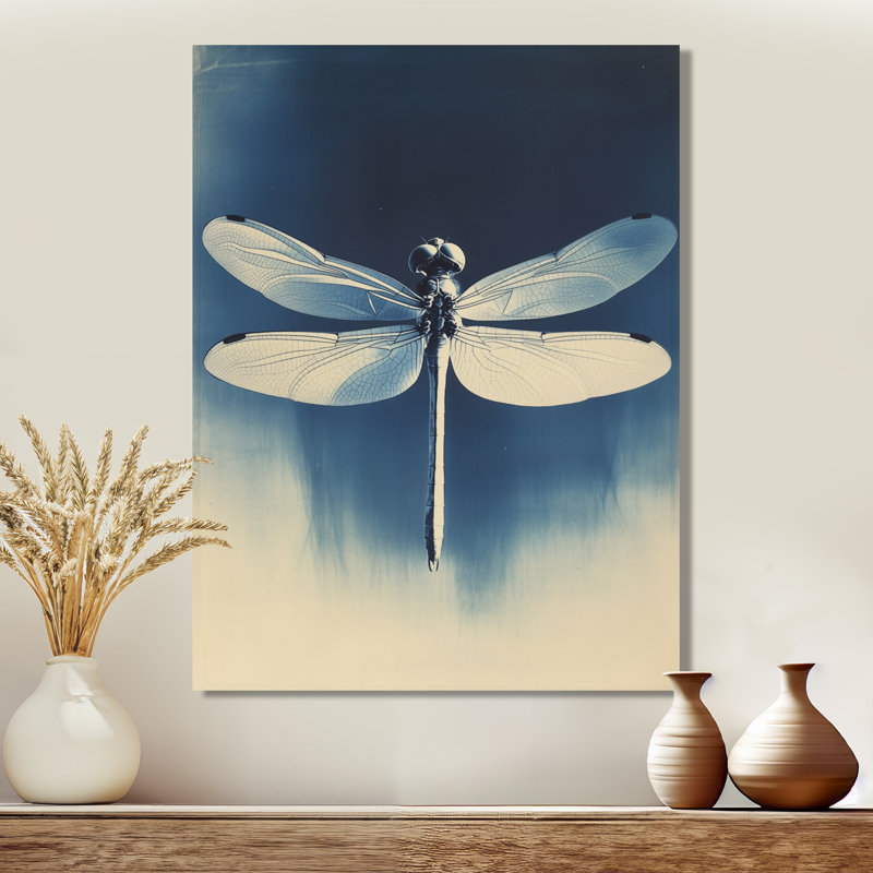 Buckland I - Tableau sur toile cyanotype, 32" H x 24" W, Wrapped Canvas