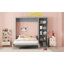 Lit escamotable double pleine grandeur avec tablettes-834471415