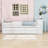 Merlin Twin Three Drawers Wood Platform Bed with Desk,Built-in Trundle and Storage Shelf-852015922