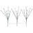Set Of 3 Led Cherry Blossom Lighted Artificial Tree Branches 2.5' - Multi Coloured-1370434607