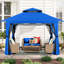 Pavillon de jardin MASTERCANOPY avec murs grillagés et toit ventilé-134442160-61086847