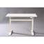 Bureau assis-debout blanc de 119 cm (47 po), réglage manuel, capacité de 100 kg (220 lb), bureau moderne blanc, réglage de la hauteur pour une productivité accrue