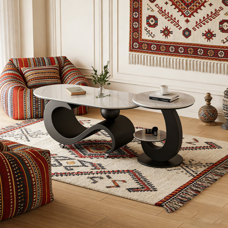 Rodriguez, H 18,5 po x L 47,24 po x l 23,62 po, Blanc / Gris