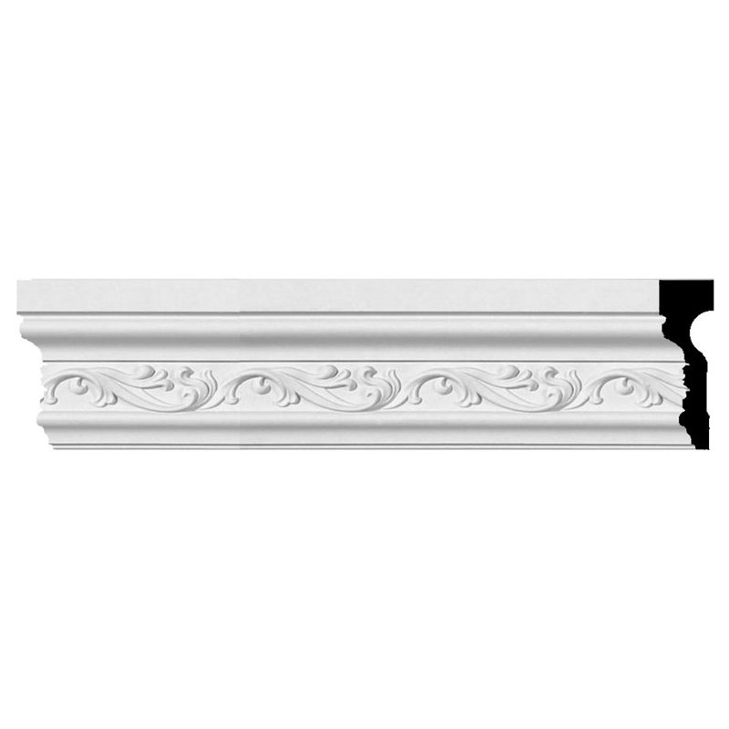 Primed White Polyurethane Decorative Chair Rail Moulding