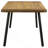 Governess Natural Mango And Black Rectangular Dining Table