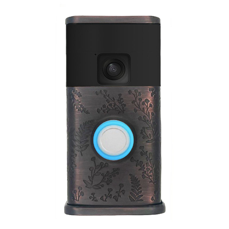 Housse pour sonnette Wildflower, Bronze huilé