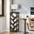 Tree Bookshelf with Light, 6-Tier Book Shelf, Wooden Bookcase for Narrow Space, Floor Standing Tall Bookshelf, Modern Corner Display Shelf