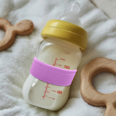 Water Bottle Milk Bottle Cup Cover Food-grade Silicones Milk Bottle Antis-heat Insulation Cover Hollow Milk Bottle Water Cup Cover