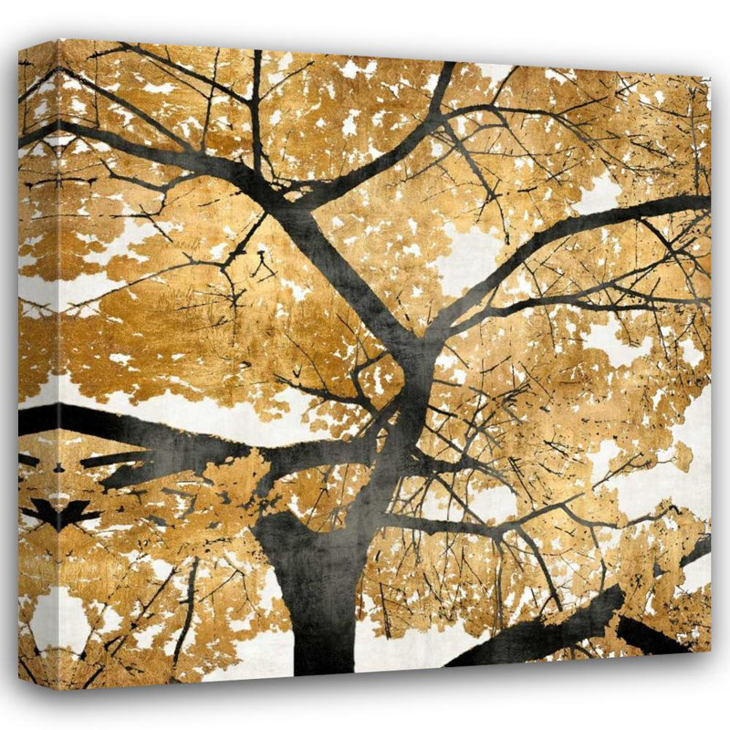 Art sur toile tendue par Red Barrel Studio® Bennett, Kate, Golden Leaves