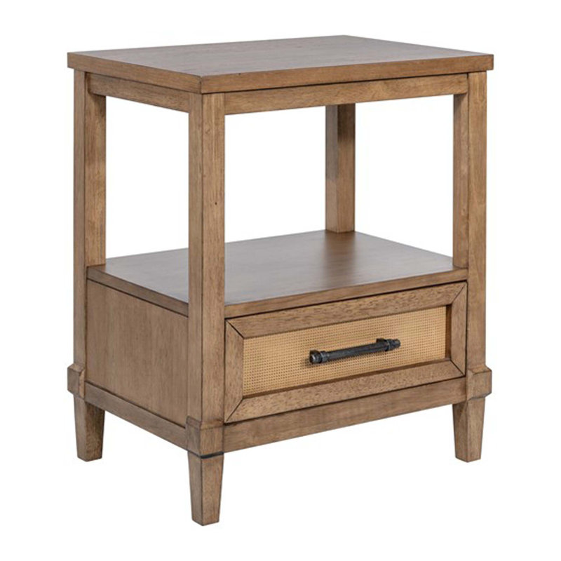 Woven Cane Nightstand