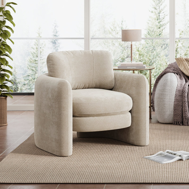 Fauteuil d'appoint 34,5 po, Chenille kaki