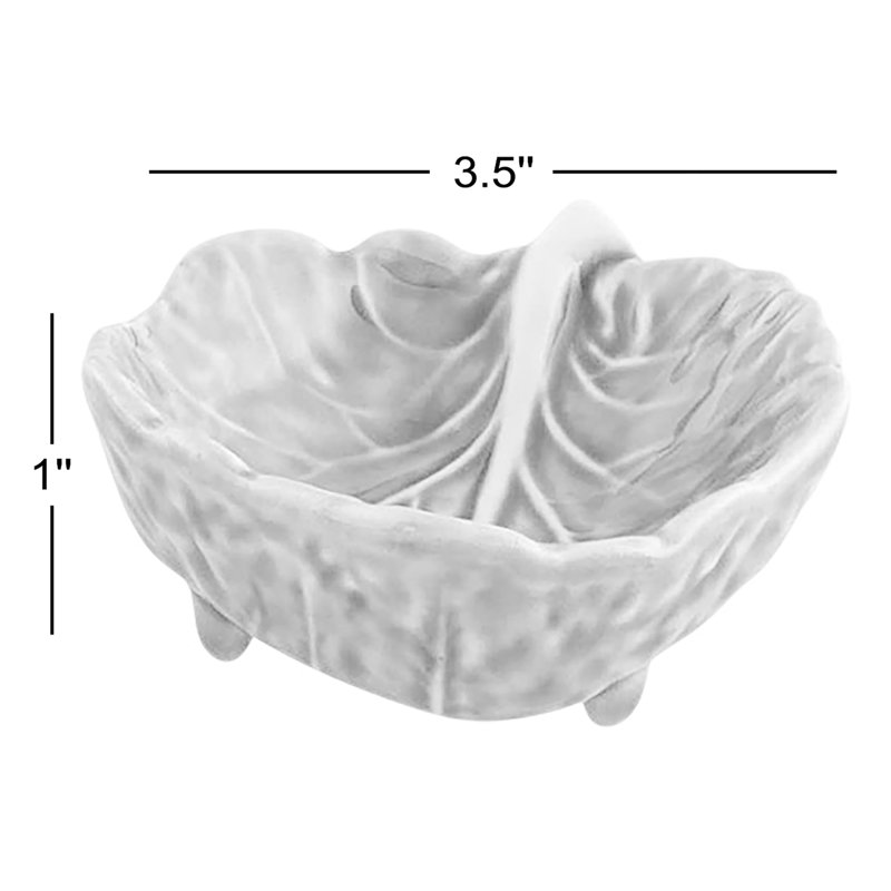 Cabbage 4 oz. Leaf Dessert Bowl