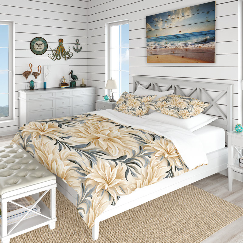 Literie Driftwood Elegance, Housse de couette pour très grand lit et 2 très