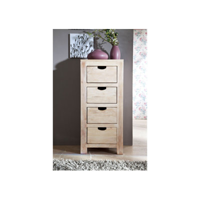 4 Drawer 45cm W Solid Wood Chest