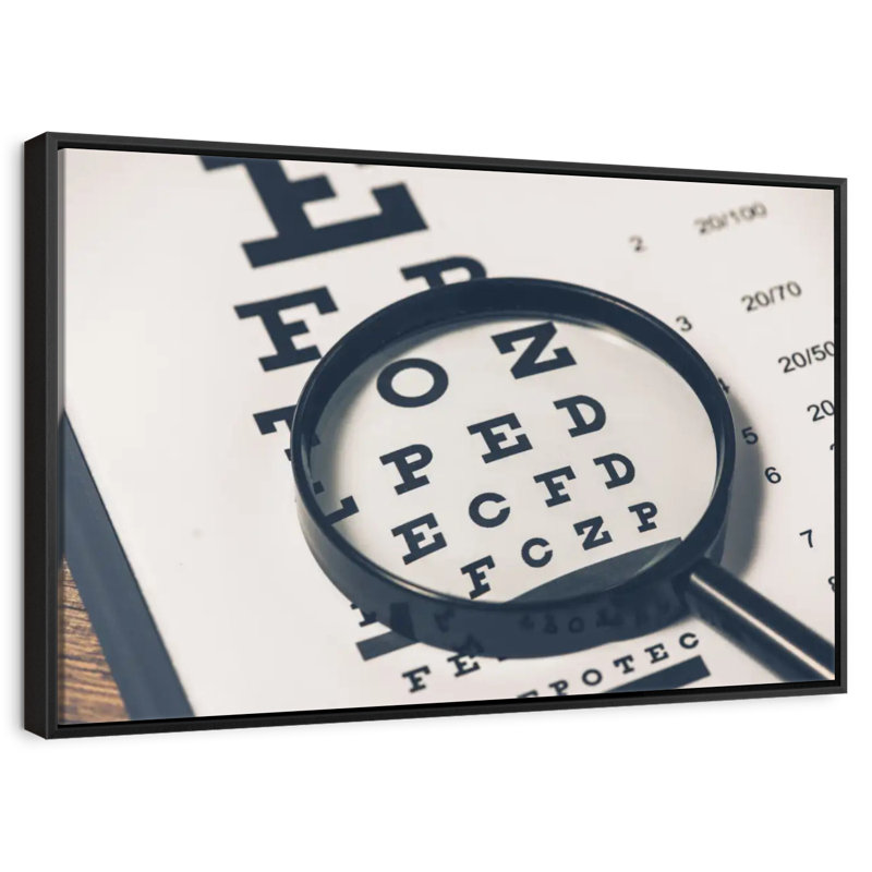 Tableau de vision, 25 po x 17 po, Cadre flottant noir