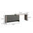 47.24"Luxury Gray Solid Wood Vanity Desk