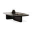 Table basse rétro en bois manufacturé noir