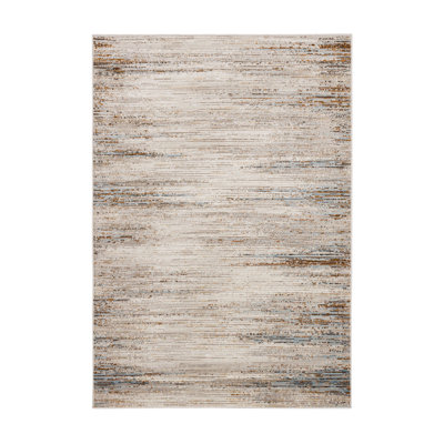 Benton Blue Modern Abstract Stripe Area Rug