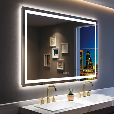 Miroir de salle de bain sans cadre Akilan