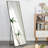 The 4Th Generation Gray Solid Wood Frame Full Body Mirror, Dressing Mirror, Bedroom Porch, Decorative Mirror, Clothing Mirror, Floor Mirror, Wall Mirror.-1212484094