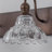 Textured Coffee Bronze Vanity Lights With Clear Glass Shade-331994934-302156045