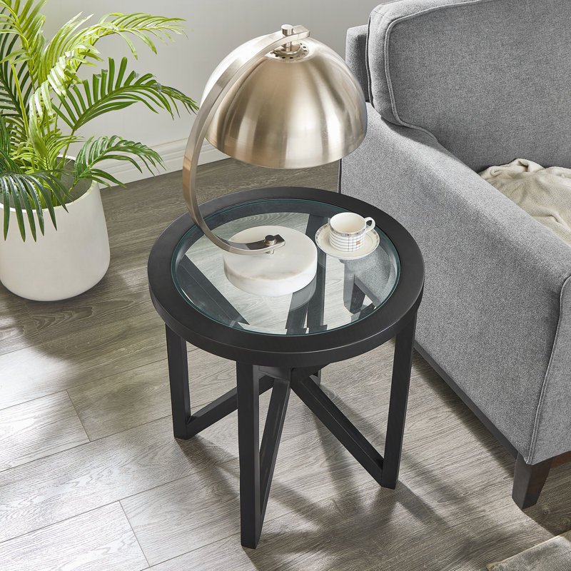 Table de bout moderne pour le salon, Noir