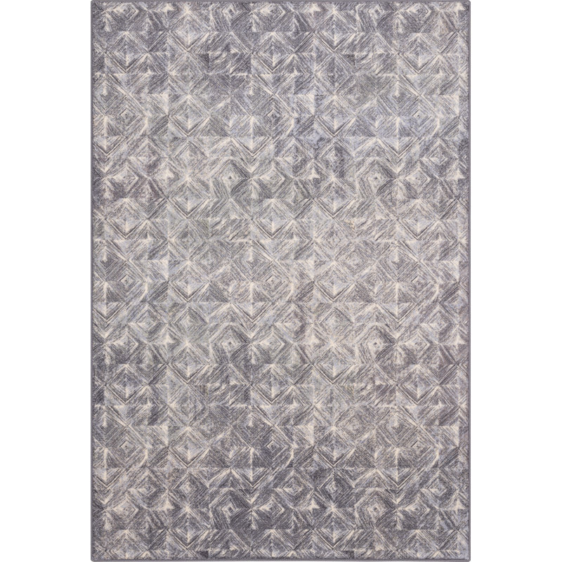 Diverse Moire Power Loom Wool Alabaster Rug, Rectangle 200 x 300cm