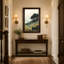 «Tall Trees on Green Ridge with Distant Mountains», art mural-133061127