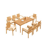 Outdoor 7 - Piece Teak Dining Set
